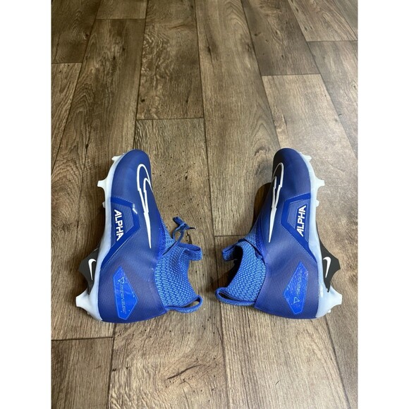 NIKE ALPHA MENACE ELITE 3 FOOTBALL CLEATS ROYAL/WHITE CT6648-414 MEN’S SIZE 13 - Picture 3 of 7